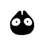 Black Cat Omg Sticker