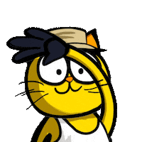 Cat Hello Sticker