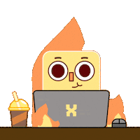 This Is Fine Sticker by Nexio