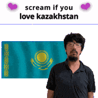Kazakhstan Flag Sticker