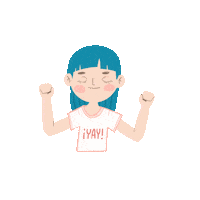 Happy Girl Sticker