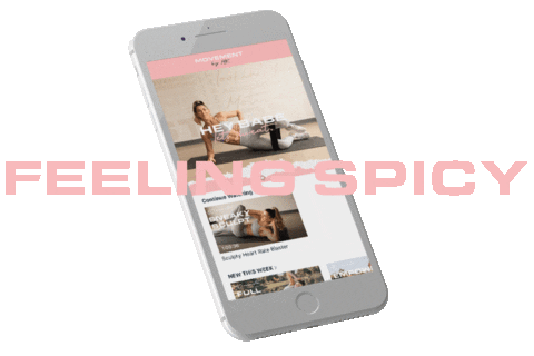 Movementbymk giphyupload feeling spicy movementbymk mbm app Sticker
