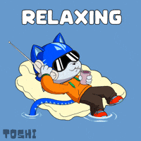 Relaxed Cat GIF by Toshithecat