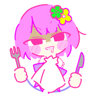 Hungry Girl Sticker