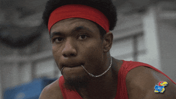 Track Running GIF by Kansas Athletics
