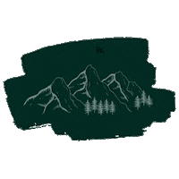 kreativkarussell green mountain hiking peak Sticker