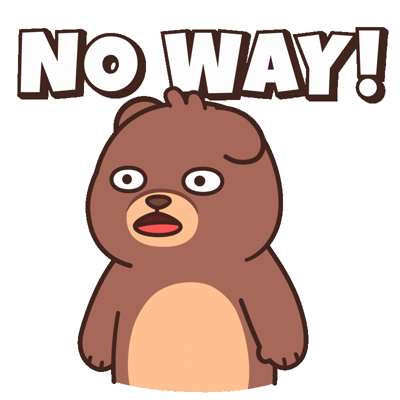 Leaving No Way Sticker by BEARISH