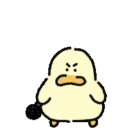 420gram00 character duck banana 캐릭터 Sticker