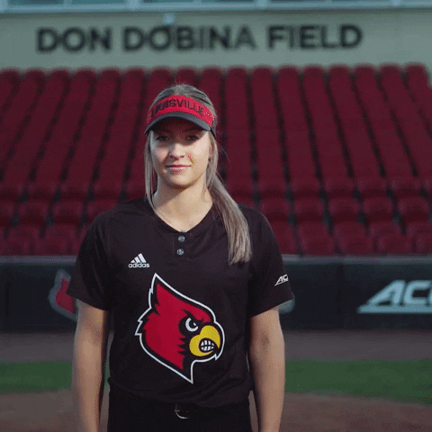 University Of Louisville Softball GIF by Louisville Cardinals