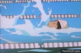 swimming GIF