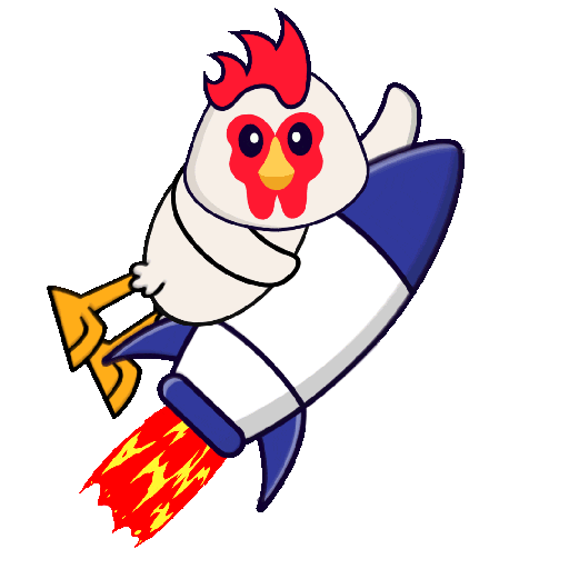 Space Chicken Sticker