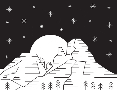 black and white animation GIF by Emma Darvick