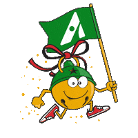 Christmas Running Sticker by Arthritis Foundation
