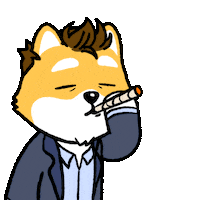 Crypto Smoking Sticker by Dogelon Mars