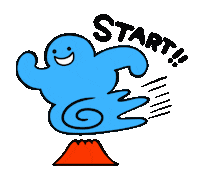 kagospo running run go enjoy Sticker