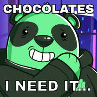 Chocolate Bar Panda GIF by SuperVerse