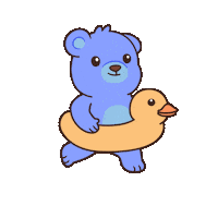Happy Teddy Bear Sticker by BEARISH