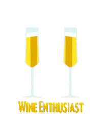 Cheers Sticker by Wine Enthusiast magazine