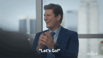 Lets Go Applause GIF by Hallmark Channel