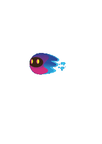 DFINITY logo pink blue crypto Sticker