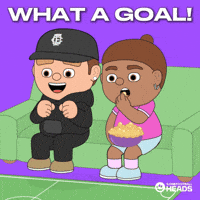 Celebration Wow GIF by OneFootball Heads