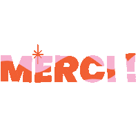 Thanks Thank You Sticker by Agence Nest
