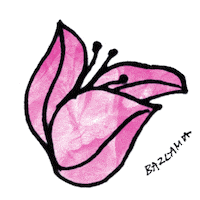 Pink Flower Sticker by ÇeşmeBazlamaKahvaltı