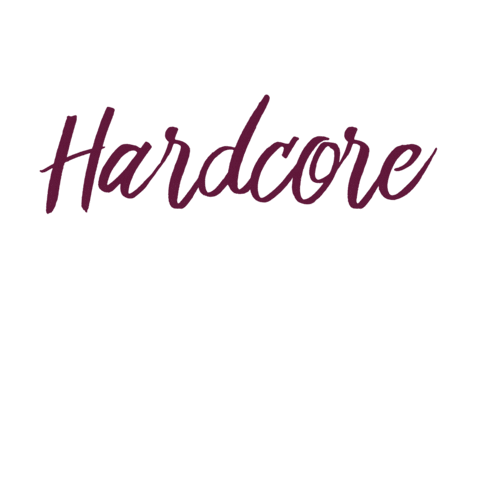 Hardcore Sticker by Cada Fan Con Su Tema Podcast