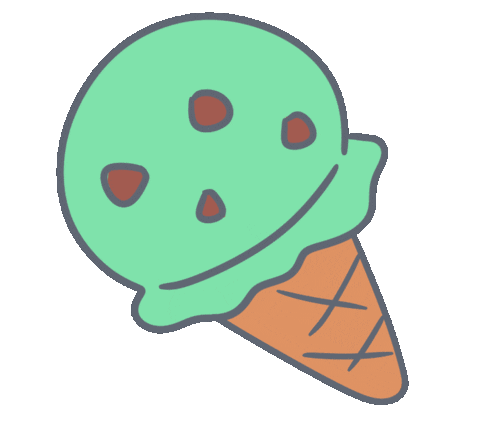 Eat Ice Cream Sticker by Snooze Kittens