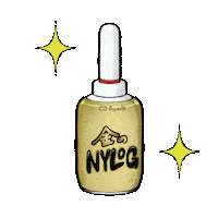 Gold Sparkling Sticker by Asada Corporation