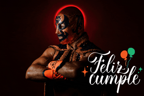 Feliz Cumple Lucha Libre GIF by Guerrero Maya