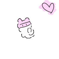 사랑해 Sticker by Milkmong Univers