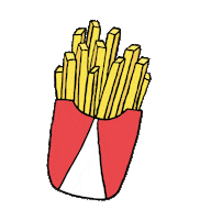 Fast Food Fries Sticker