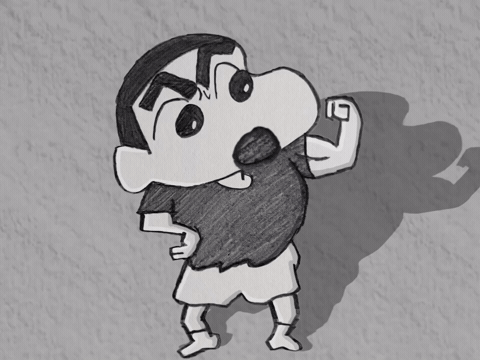 Shinchan’s Muscle Flex Fail | Bodybuilder to Naazu
