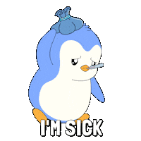 Tired Take Care Sticker by Pudgy Penguins