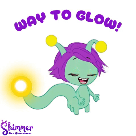 Shimmer the Glowworm Way to glow!