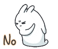 Bunny No Sticker by bunny_is_moving