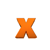 Alphabet X Sticker by ratedglobal