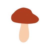 britticreative fall autumn mushroom flat Sticker