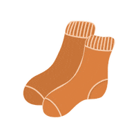 britticreative fall autumn cozy socks Sticker