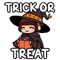 Trick Or Treat Halloween Sticker by Lofi Girl