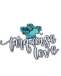 courtneysmithsilverco turquoise courtney smith silver co cssc turquoise love Sticker