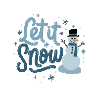 Let It Snow Sticker