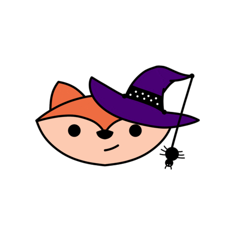 Halloween Witch Sticker by Blond Fox
