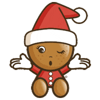 Happy Santa Hat Sticker by JOJI