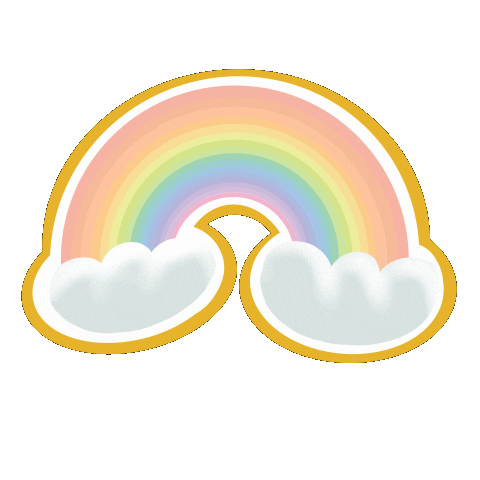 Rainbow Flashing Sticker