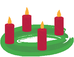 Christmas Candle Sticker by Der Wein-Bischoff