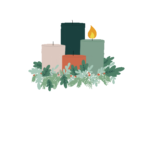 180gradsalon weihnachten advent kerze kranz Sticker