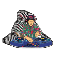 Dj Swirl Sticker by Gifes Con Ensalada