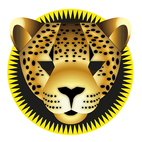 Jungle Jaguar Sticker by CATALINA ESTRADA